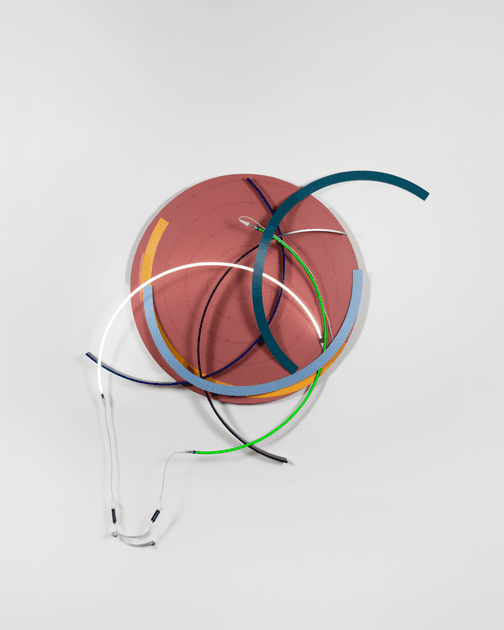 François Morellet, François Morellet, Lunatique couleurs hasardeuses n°2, 1996, FM454 | Artworks | Mennour