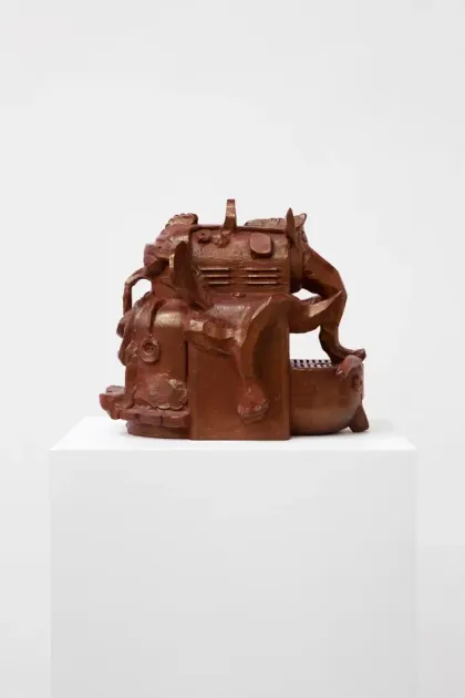Neïl Beloufa, Neil Beloufa, Untitled (rouge), 2019, NB59 | Artworks | Mennour