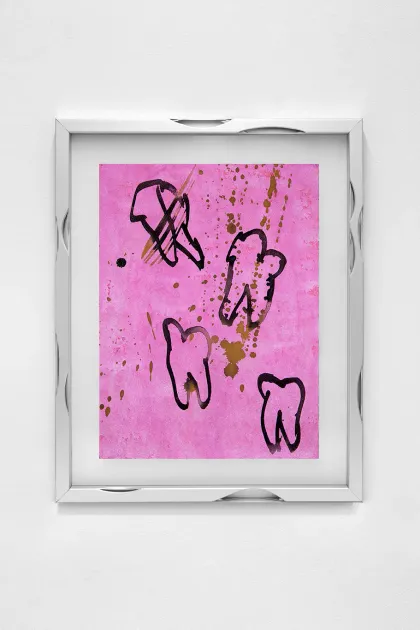 Camille Henrot, Camille Henrot, Untitled (Biting the Hand that Feeds), 2022, CH2494 | Artworks | Mennour