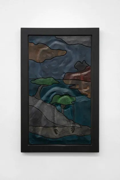 Neïl Beloufa, Neil Beloufa, Double standard: night time on the bay, 2024, NB125 | Artworks | Mennour