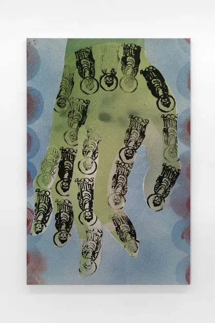 Matthew Lutz-Kinoy, Matthew Lutz-Kinoy, A green guide points us to earth again, 2025, MLK218 | Artworks | Mennour