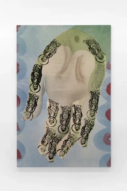 Matthew Lutz-Kinoy, Matthew Lutz-Kinoy, A green guide points us to earth once, 2025, MLK219 | Artworks | Mennour