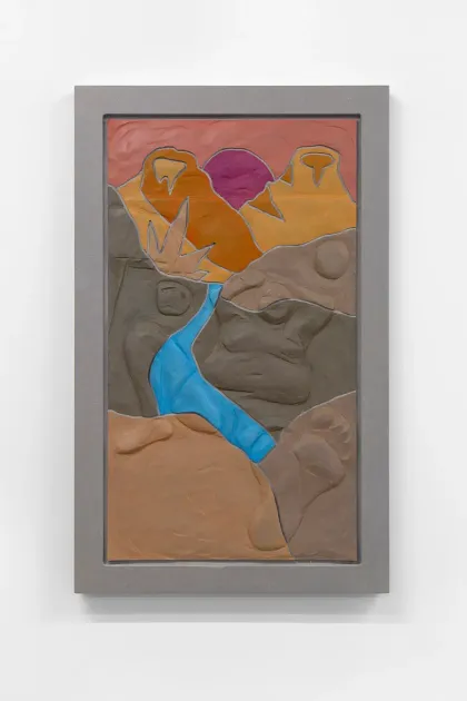 Neïl Beloufa, Neil Beloufa, Double standard: toward a volcano, 2025, NB146 | Artworks | Mennour