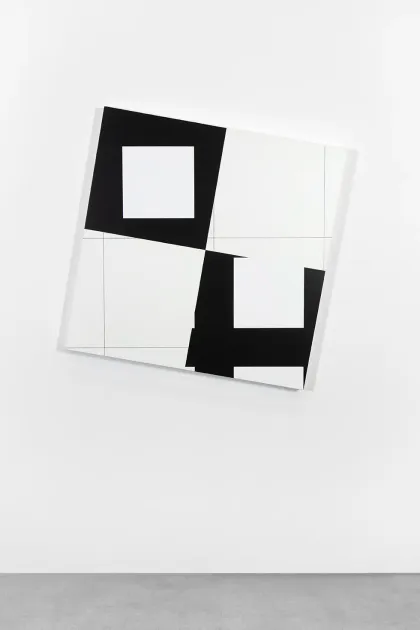 François Morellet, François Morellet, 2 trames (10°-100°) Strip-teasing 4 fois n°1, 2007, FM452 | Artworks | Mennour
