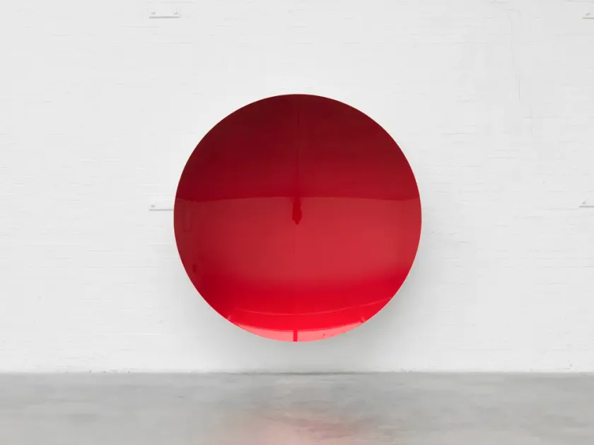 Anish Kapoor, Apple Red and Magenta on Silver, 2025, AK291 | Artworks | Mennour by Anish Kapoor