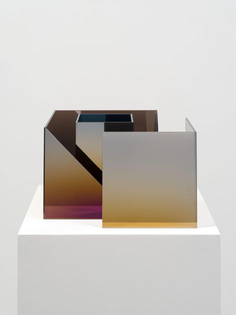 Larry Bell, Deconstructed Cube SS with Square Duolith | Artworks | Mennour
