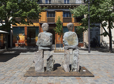 Installation view, Place Saint-Germain-des-Pr&eacute;s, Paris - © Mennour