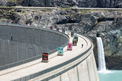 Exhibition view, Barrage de Mauvoisin - © Mennour