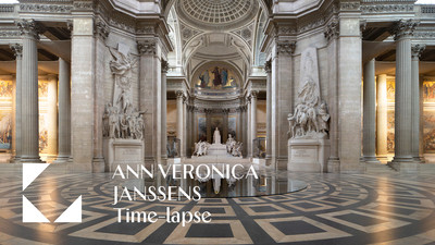 ANN VERONICA JANSSENS &mdash; 23:56:04 &mdash; Panth&eacute;on, Paris &mdash; Time-lapse - © Mennour