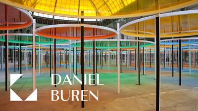 DANIEL BUREN &mdash;  Excentrique(s) : travail in situ &mdash; Monumenta 2012 &mdash; Building - © Mennour